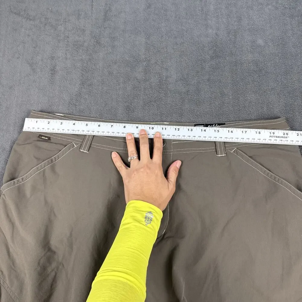 Kuhl Shorts Mens 40 Brown Tan Hiking Camping Chino Outdoor Italian Snap